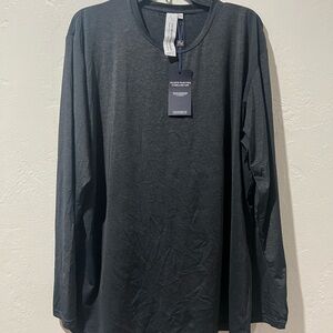 State & Liberty Men Dry Fit Long Sleeve T Shirt Gray Size 2XL